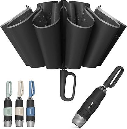 Inverted Umbrella with Carabiner Handle