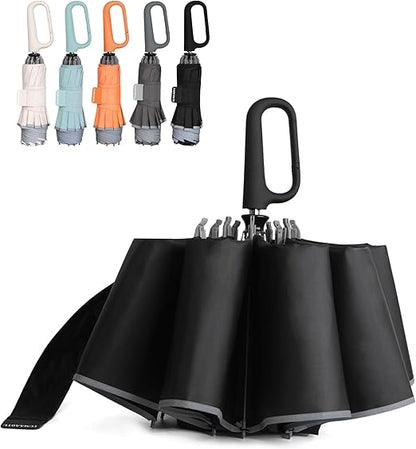 Inverted Umbrella with Carabiner Handle