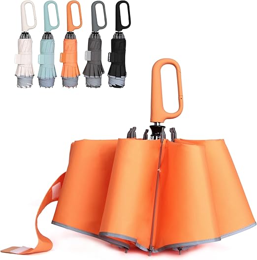 Inverted Umbrella with Carabiner Handle